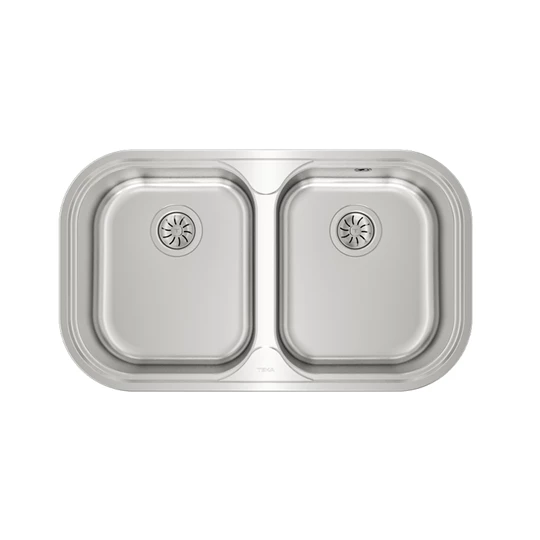 Teka rozsdamentes mosogatótálca, Stylo 2B, inox, fényes, 3˝" lefolyócsomag