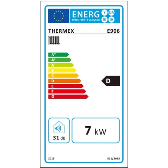 Thermex E9 06 elektromos kazán (tágulási tartállyal és szivattyúval) 7,0 kW