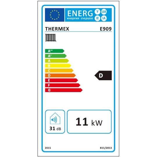 Thermex E9 09 elektromos kazán (tágulási tartállyal és szivattyúval) 10,5 kW