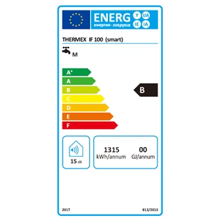 Thermex Flat Smart IF 100 - villanybojler extra lapos kivitelben (2 kW), állítva, fektetve szerelhető