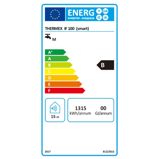 Thermex Flat Smart IF 100 - villanybojler extra lapos kivitelben (2 kW), állítva, fektetve szerelhető