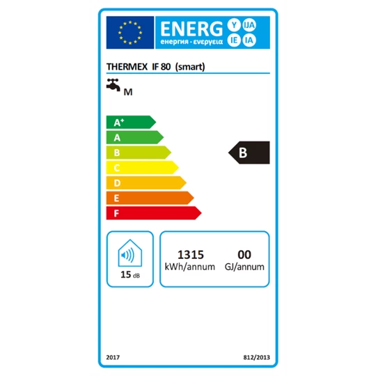 Thermex Flat Smart IF  80 - villanybojler extra lapos kivitelben (2 kW), állítva, fektetve szerelhető