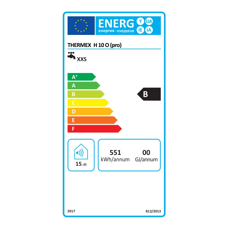 Thermex Hit PRO - H 10 O villanybojler pult feletti alsó kifolyású (10 liter - 1,5 kW)