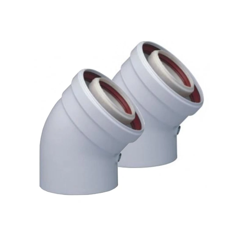 Tricox PPs/Alu könyök 60/100mm, 45° (2db)