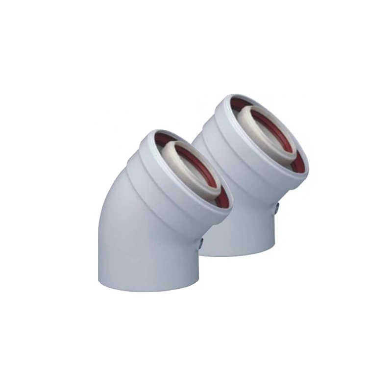 Tricox PPs/Alu könyök 80/125mm, 45° (2db)