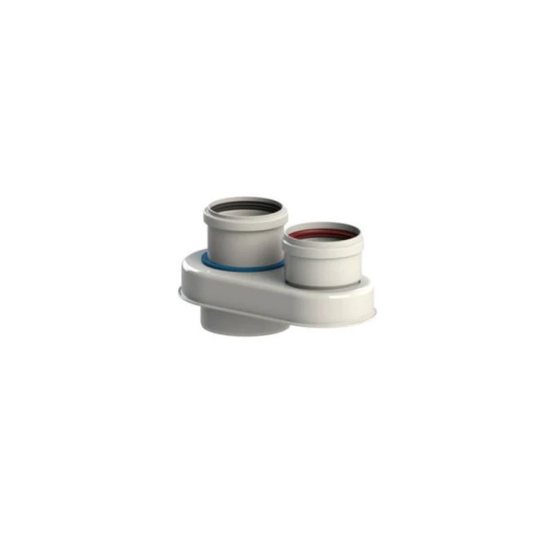 Tricox PPs/Alu osztó adapter 80/125 - 2x80PPs/Alu osztó adapter 80/125 - 2x80
