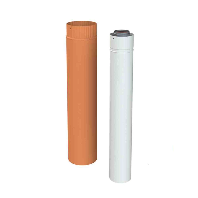 Tricox PPs/Alu tetőátvezető hosszabbító cső piros, 80/125mm, hossz 500mm, EconeXt