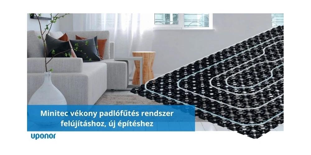 Uponor Minitec padlófűtés