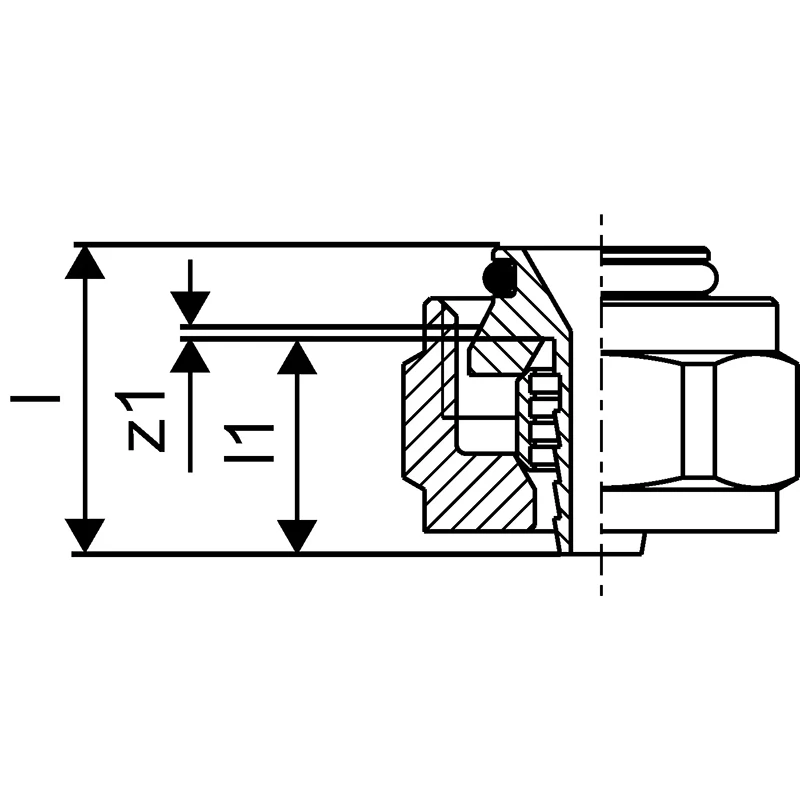 Uponor Minitec szorítógyűrűs csavarzat 9,9×1,1-3/4"