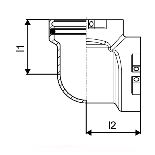 Uponor RS könyök RS3-RS3