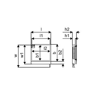 Uponor Vario osztószekrény 550×730×110mm süllyesztett