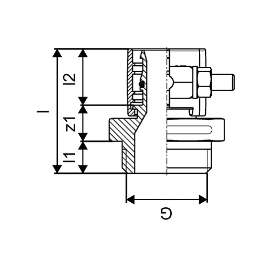 Uponor Wipex csőcsatlakozó 75x10,3-2"km PN10