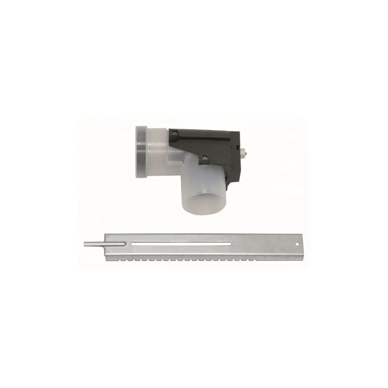 Vaillant égéstermék-elvezetés, osztott és aknás, 80 mm-PP, talpas könyökidom támasztó sínnel
