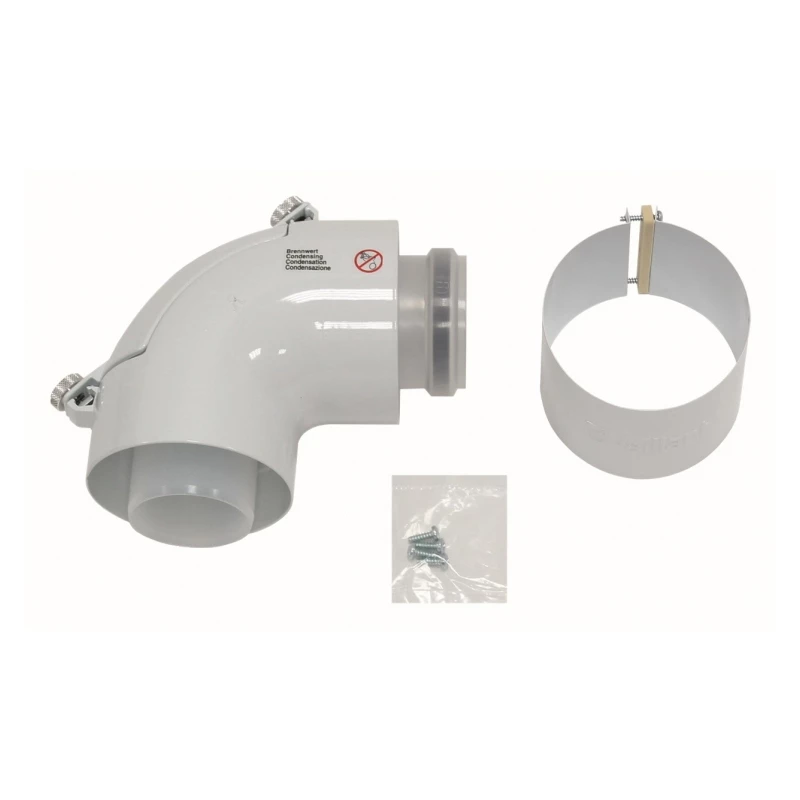 Vaillant égéstermék-elvezetés, többrészes, túlnyomásos, alap szett (100 mm - PP)