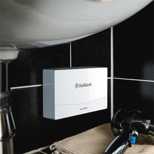 Vaillant elektromos vízmelegítő, miniVED H 3/3, nyomás alatt működő
