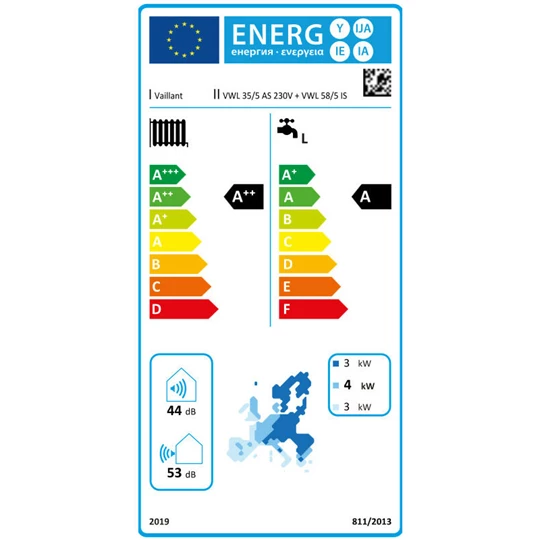 Vaillant uniTOWER Split VWL 58/5 IS kompakt beltéri egység 3 és 5 kW-os készülékhez, split hőszivattyúhoz 