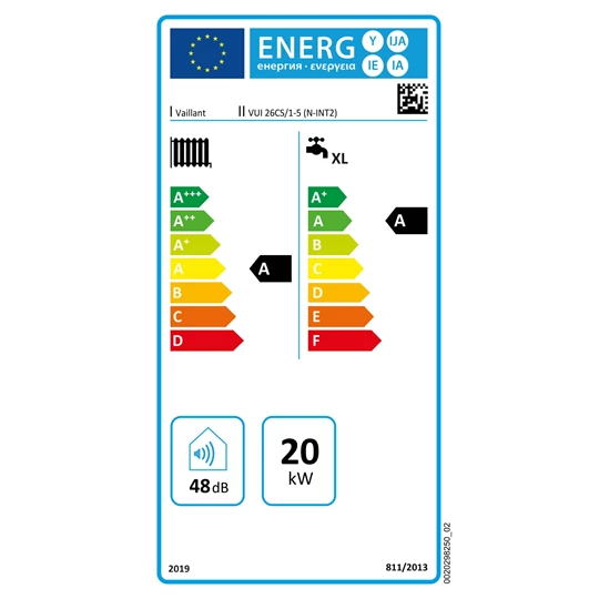 Vaillant ecoTEC plus IoniDetect VUI 26 CS/1-5 (N-INT2) Fali kondenzációs beépített tárolós gázkazán