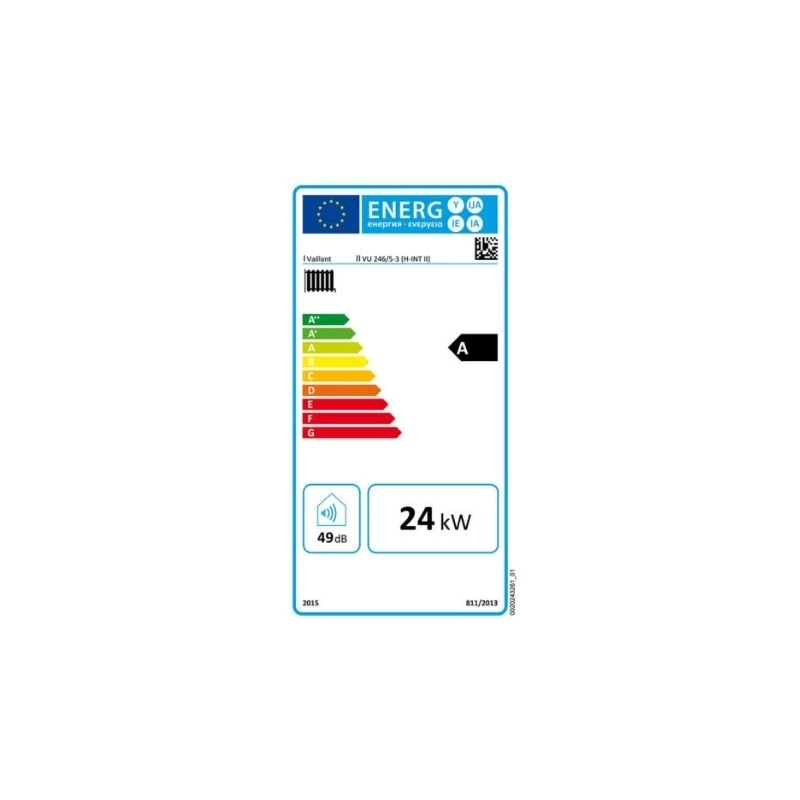 Vaillant EcoTEC pro VU 246/5-3 (H-INT II) Fali kondenzációs fűtő gázkazán