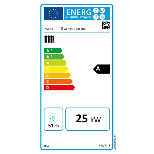 Vaillant ecoTEC plus IoniDetect VU 25 CS/1-5 (N-INT2) Fali kondenzációs fűtő gázkazán