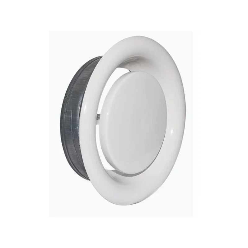Ventilátor légszelep, DN100, acél, fehér, Cairox