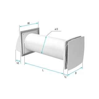 Vents SOLO RA-1-35-9R v.2 hővisszanyerő szellőző