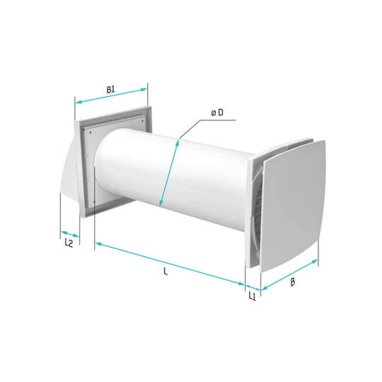 Vents SOLO RA-1-35-9R v.2 hővisszanyerő szellőző