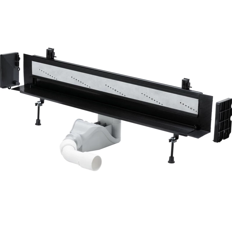 Viega Advantix Vario zuhanyfolyóka alaptest, fali, 300-1200 mm, építési magasság: 90-160 mm