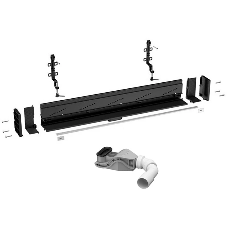 Viega Advantix Vario zuhanyfolyóka alaptest, padló, 300-1200 mm, építési magasság: 90-160 mm