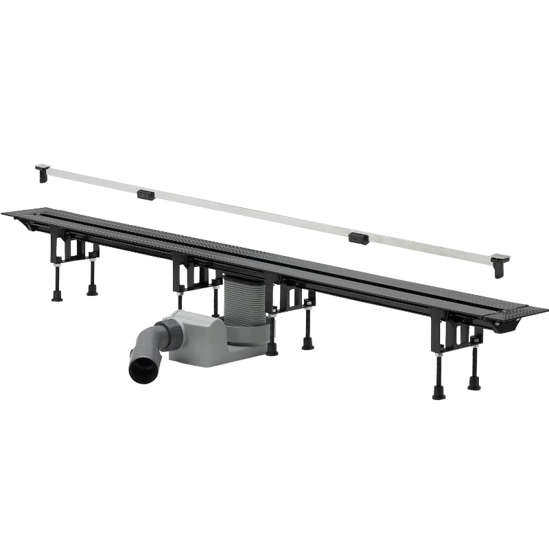 Viega Advantix Vario zuhanyfolyóka komplett szett, padló, SR1 matt, 300-1200 mm, építési magasság: 95-150 mm