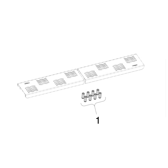 Viega Advantix zuhanyfolyóka rács, Visign ER6, 750 mm, matt