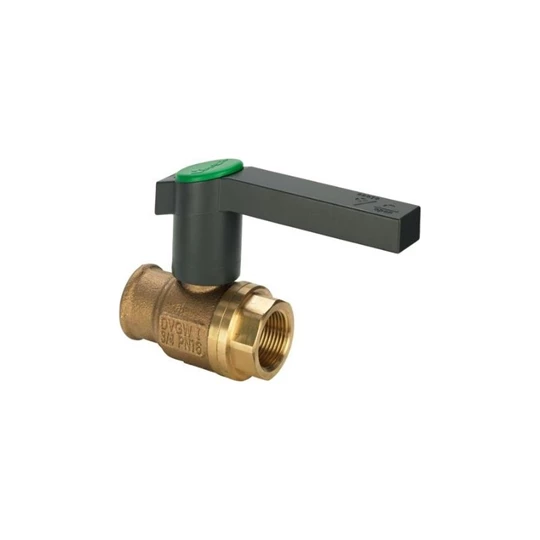 Viega Easytop golyóscsap, Rp-menet 6/4" BB, vörösöntvény, műanyag karral