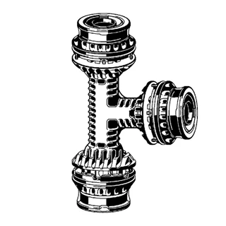 Viega Geopress K gas T-idom, 32 - 32 - 32 mm (1"), SC-Contur-ral, fekete műanyag, 9718G
