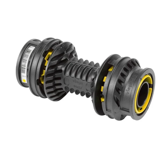 Viega Geopress K gas toldó idom, 32 - 32 mm (1"), SC-Contur-ral, fekete műanyag, 9715G