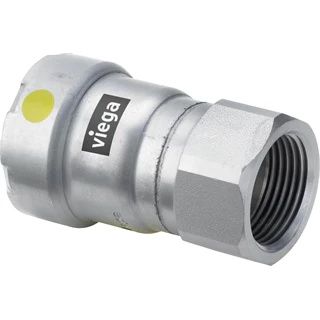 Viega Megapress G csatlakozó idom, pressz-belső menet, 6/4" - 6/4" BM, horganyzott acél, gázra