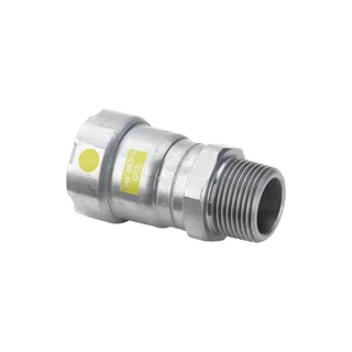 Viega Megapress G csatlakozó idom, pressz-külső menet, 1/2" - 1/2" KM, horganyzott acél, gázra