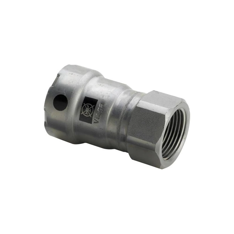 Viega Megapress csatlakozó idom, pressz-belső menet, 3/8" - 1/2" BM, horganyzott acél