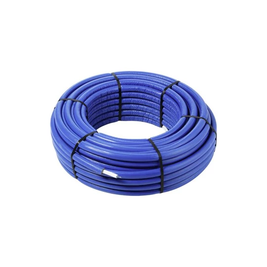 Viega Pexfit Pro-Smartpress ötrétegű cső, PE-Xc, 16 x 2,0 mm, kék 6 mm-es szigeteléssel, 75 fm/tekercs