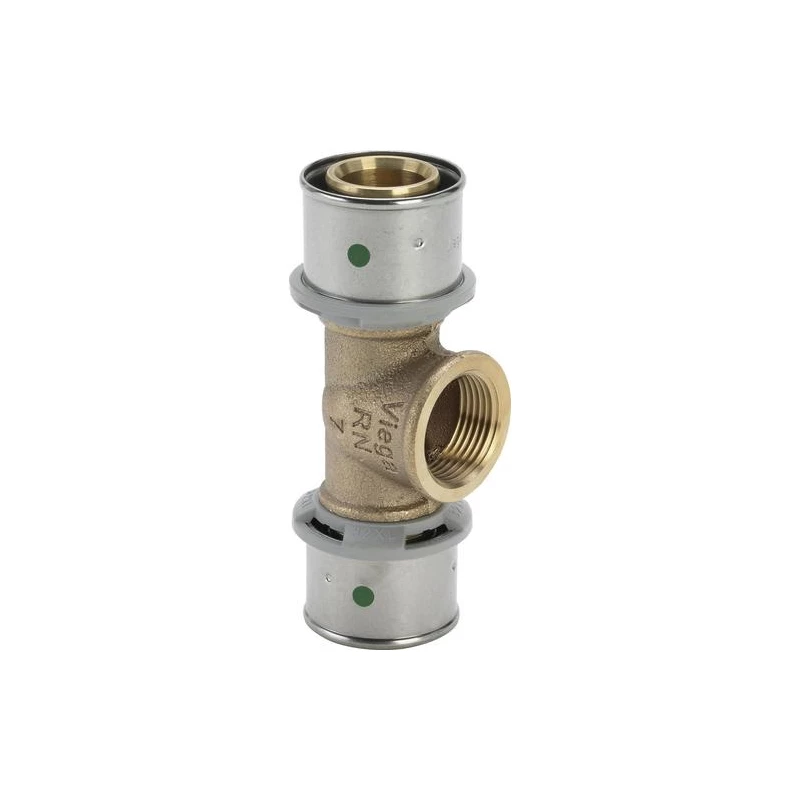 Viega Pexfit Pro T-idom, belső menetes, 32 - 3/4" - 32, préselhető, SC-Contur, vörösöntvény