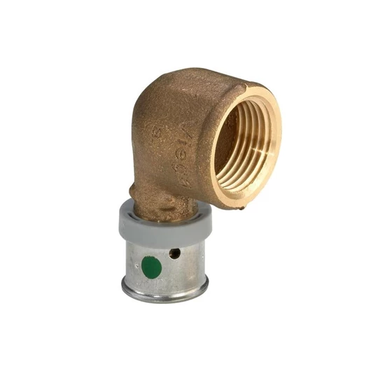 Viega Pexfit Pro könyök idom, belső menetes, 16 - 1/2" BM, préselhető, SC-Contur, vörösöntvény