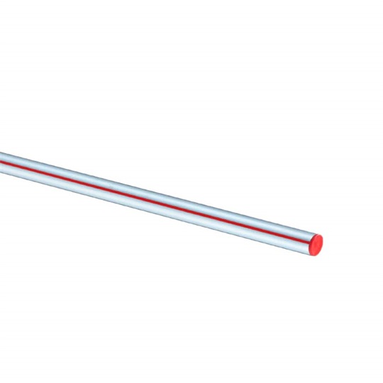 Viega Prestabo cső, kívül horganyzott, 18 x 1,2 mm, acél, 6 fm/szál (piros kupak és csík), (240 m bund)