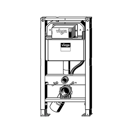 Viega Prevista Dry WC-elem 980 x 500 acél / antracit RAL 7016