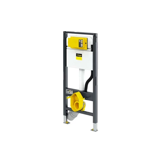 Viega Prevista Dry WC szerelőelem, építési magasság: 1120 mm, fix (330 mm) kerámiamagasság, WC zuhany csatlakozó, WC tar