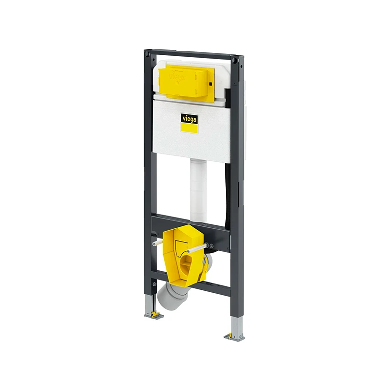 Viega Prevista Dry WC szerelőelem, építési magasság: 1120 mm, fix (330 mm) kerámiamagasság, WC zuhany csatlakozó, WC tar