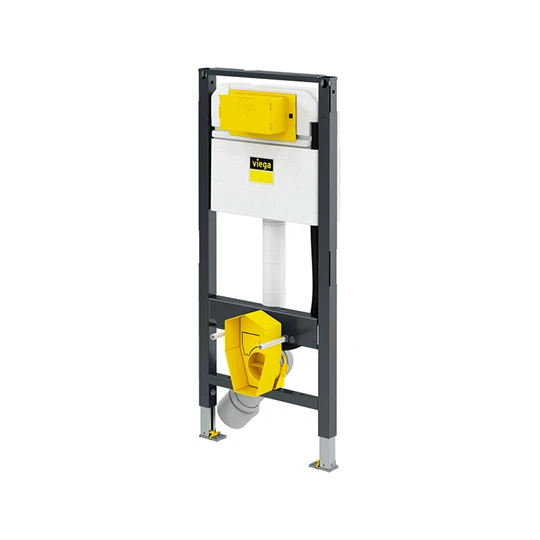 Viega Prevista Dry WC szerelőelem, építési magasság: 1120 mm, fix (330 mm) kerámiamagasság, WC zuhany csatlakozó, WC tar