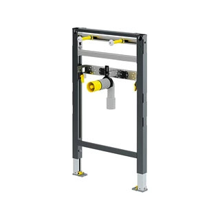 Viega Prevista Dry mosdó szerelőelem, építési magasság: 820-980 mm, szélesség: 500 mm, acél/antracit, RAL 7016