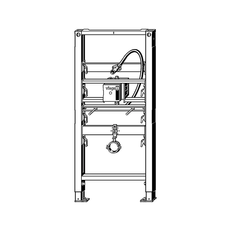 Viega , Prevista Dry pissoar elem 1171 x 500 acél / antracit RAL 7016