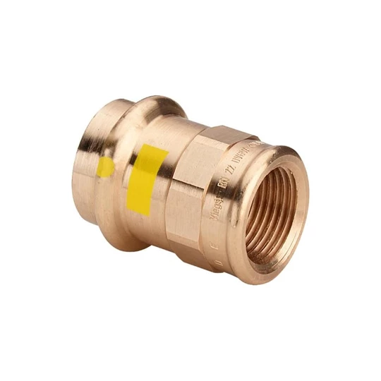 Viega Profipress G átmeneti csatlakozó belső menetes idom, 15 x 1/2" BM, préselhető, SC-Contur, vörösöntvény, gázra