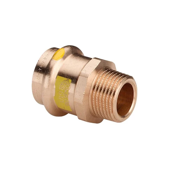 Viega Profipress G átmeneti csatlakozó külső menetes idom, 18 x 1/2" KM, préselhető, SC-Contur, vörösöntvény, gázra