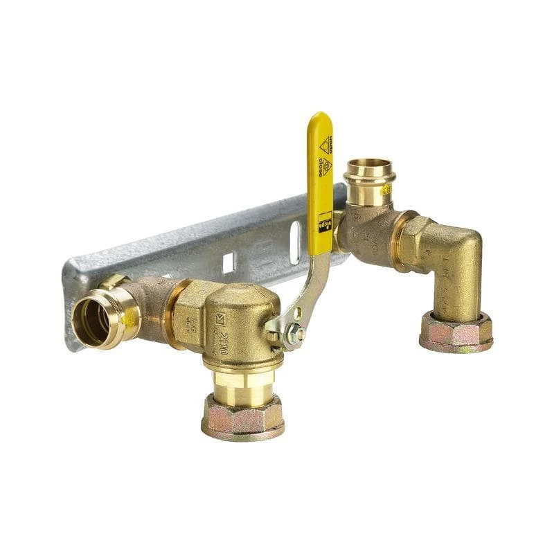 Viega Profipress G gázmérő komplett szerelőegység, sarok gázcsappal, préselhető, SC-Contur, 28 mm