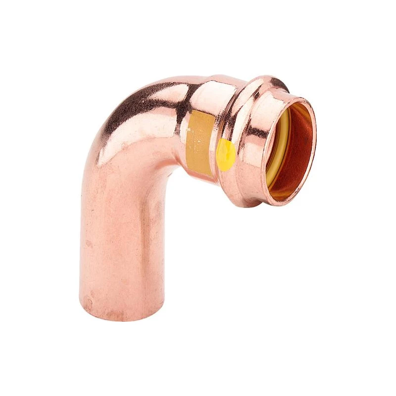 Viega Profipress G könyök idom, 35 KB, préselhető, SC-Contur, vörösréz, gázra
